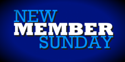 New Member Sunday